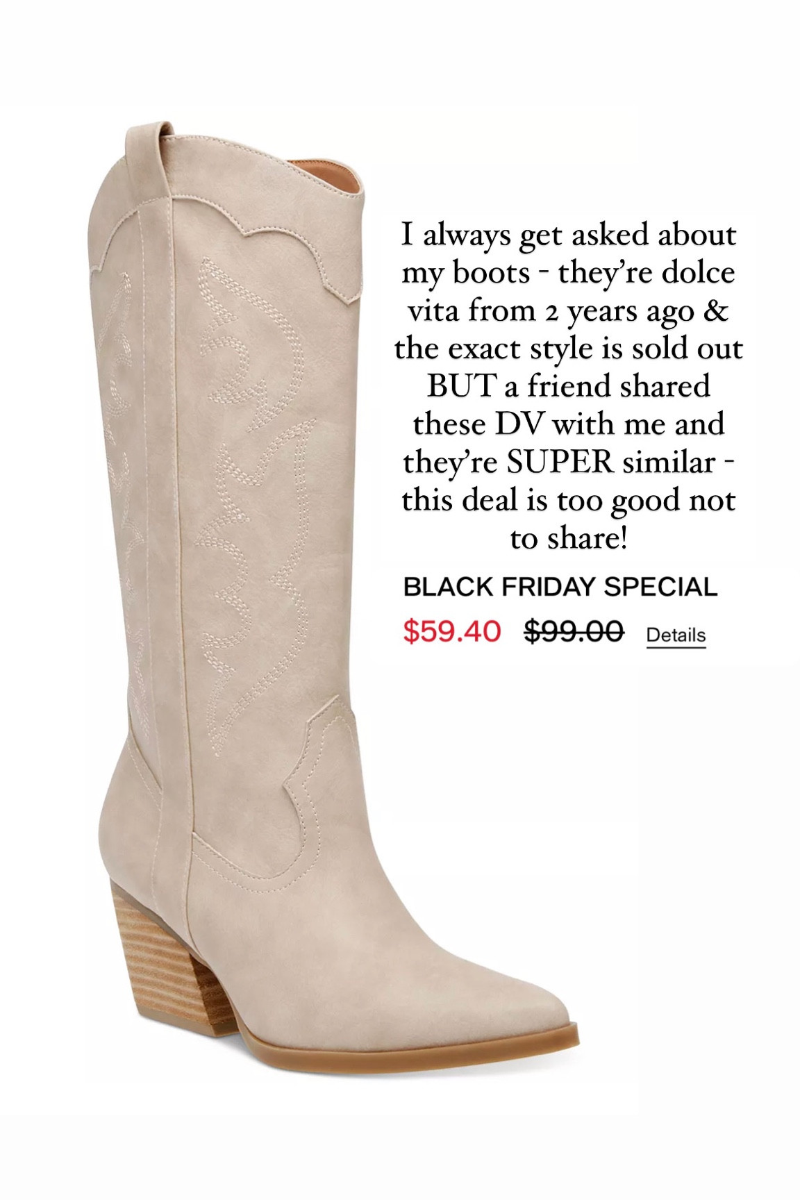Boots on sale, dolce vita cowboy boots, white boots, black boots

#LTKshoecrush #LTKfindsunder100 #LTKsalealert