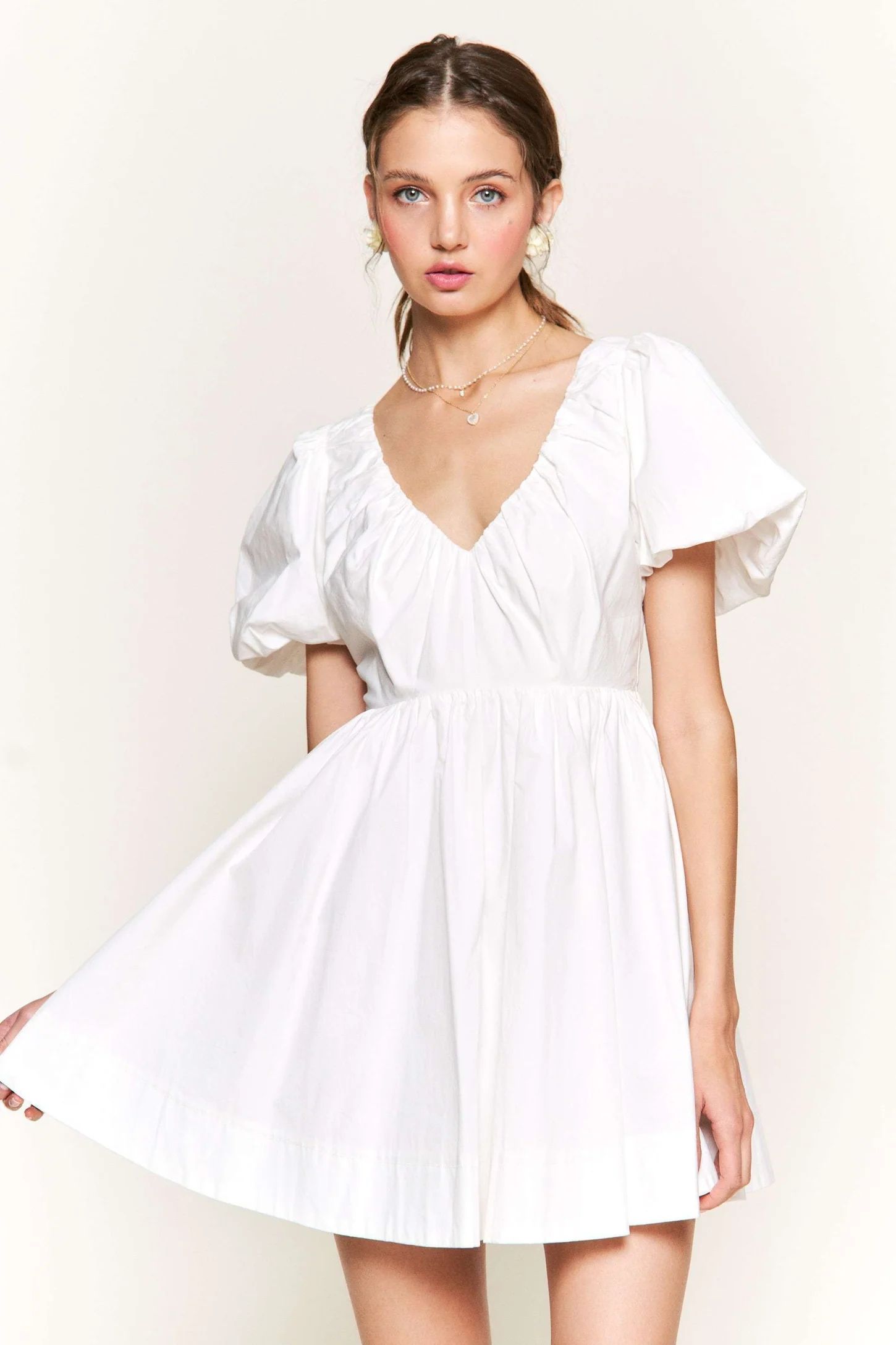 White Mini Dress | PinkBlush Maternity