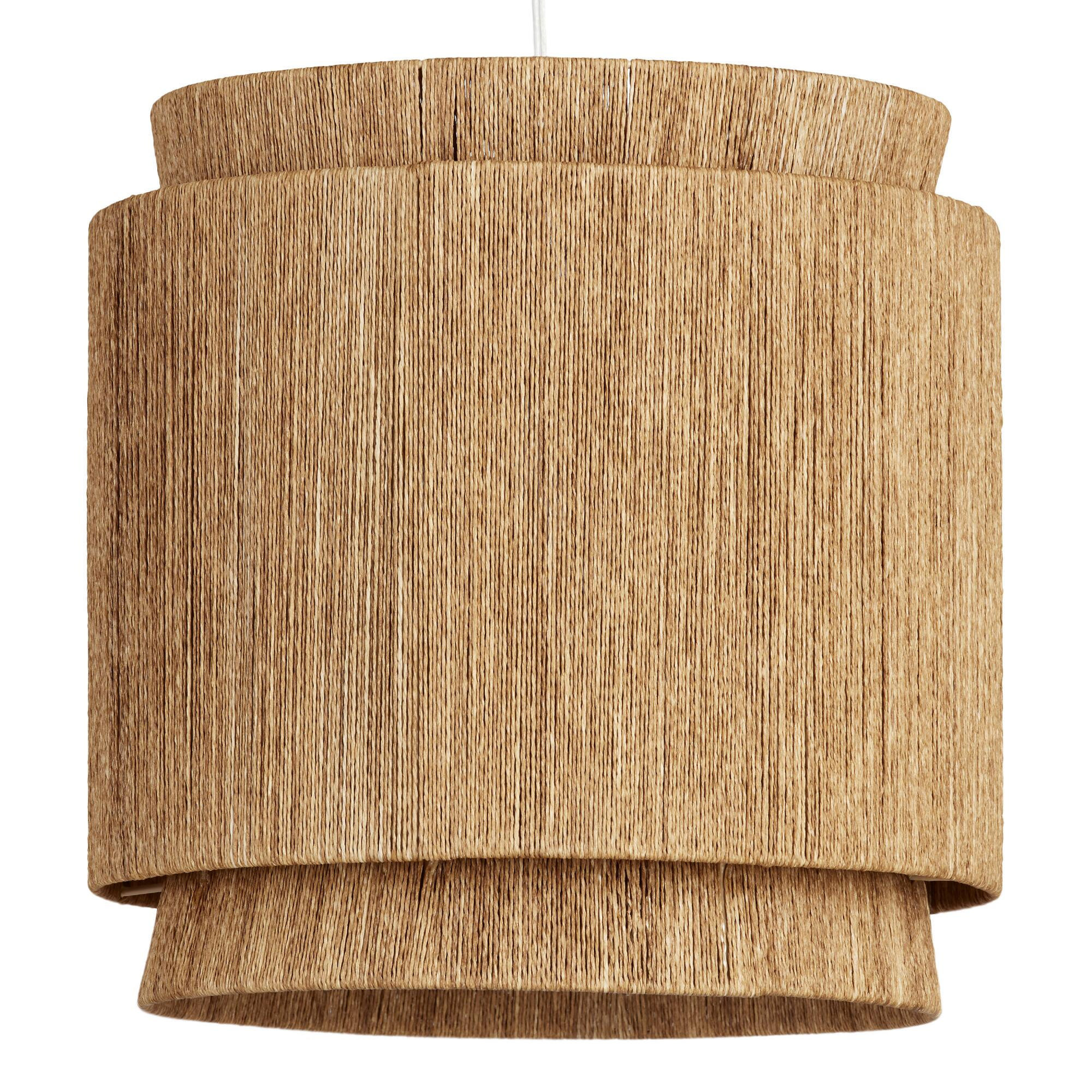 Leyla Natural Fiber 3 Tier Pendant Shade | World Market