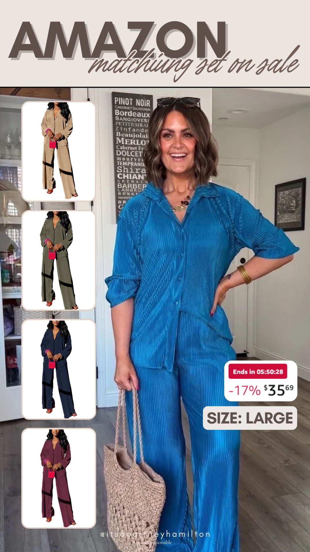 Matching set on sale from Amazon!!

sale alert, watchnow, finds under 100, causal outfit, summer to fall fashion, courtney hamilton 

 #LTKSeasonal #LTKSaleAlert #LTKMidsize