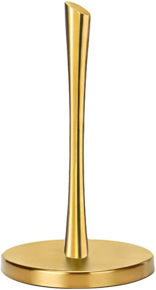 Paper Towel Holder countertop, Free-Standing Kitchen roll Holder for Kitchen Bathroom, Gold Paper... | Amazon (US)