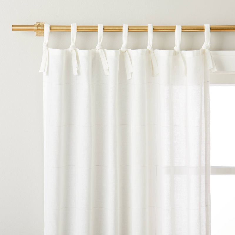 Subtle Grid Lines Curtain Panel  - Hearth & Hand™ with Magnolia | Target