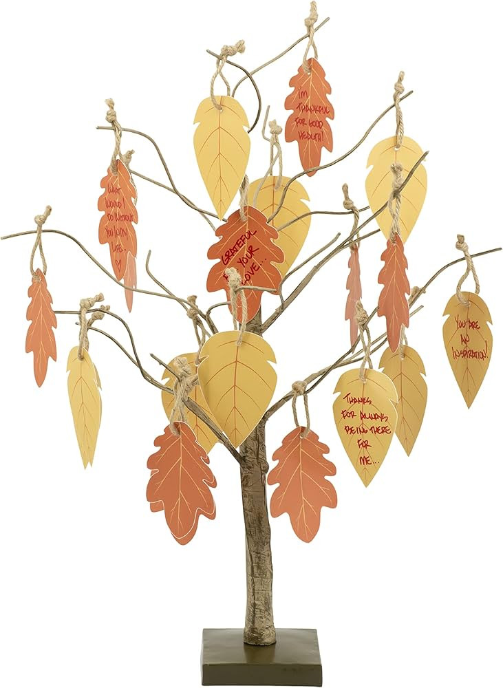 ProductWorks 24" Gratitude Tree with Leaves Kit Seasonal Holiday Décor | Amazon (US)