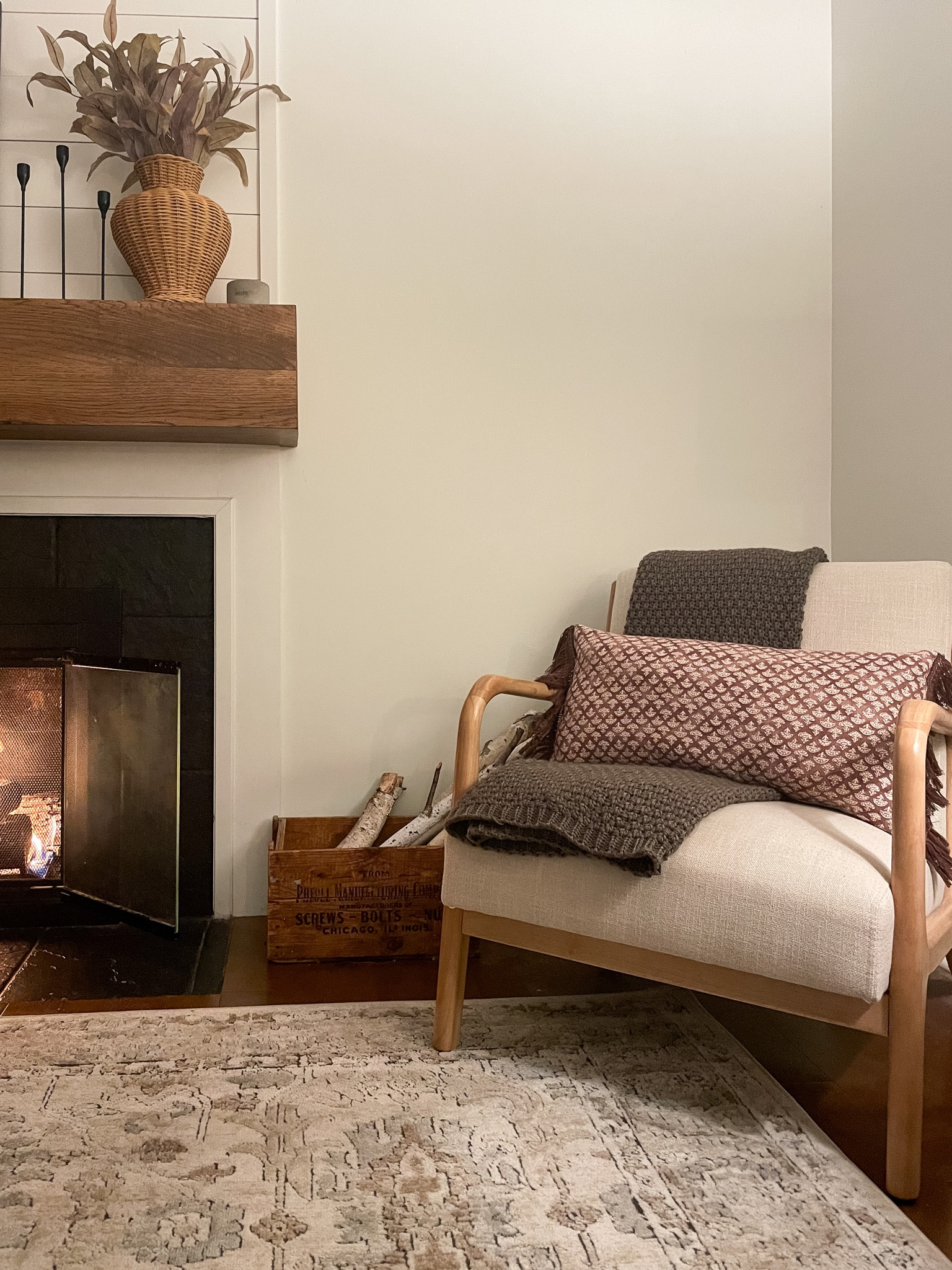 Love my new chunky knit throw from Target by Studio McGee and Threshold.  It is affordable and high quality and so cozy for fall!   I bought this color in store-other colors are available online.  

Target style furniture.  Accent chair.  Chunky knit throw.  Fall decor.  

#LTKhome #LTKfindsunder50 #LTKSeasonal