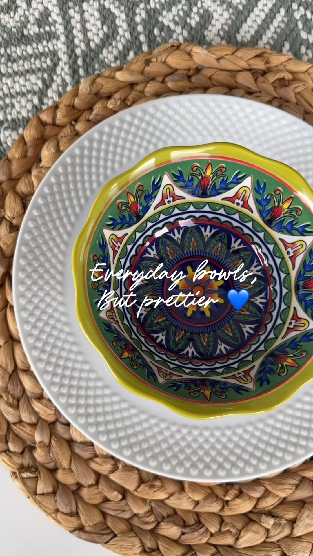 Brightening up my kitchen with these colorful bowls 🌈
They’re the perfect size for dips, snacks, salsa, or even small desserts. I love how the patterns add such a fun pop of color to the table — especially for spring and summer hosting.

#ltkhome #ltkfinds #kitchenfinds #hostessideas #colorfulkitchen #ltkstyle #amazonhome #homedecorfinds