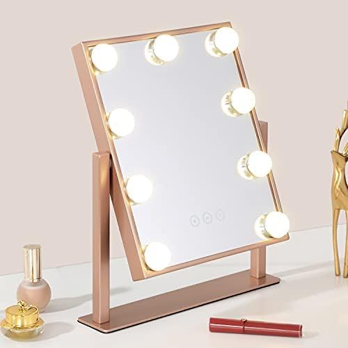 Nusvan Vanity Mirror with Lights,Makeup Mirror with Lights,3 Color Lighting Modes Detachable 10X ... | Amazon (US)