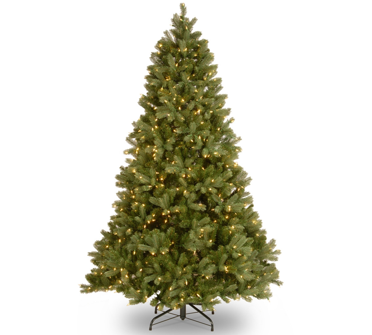 National Tree Company 7.5' Feel Real Downswept Douglas Fir Hinged Tree W Dual Color Lights & PowerConnect - Green | Macy's