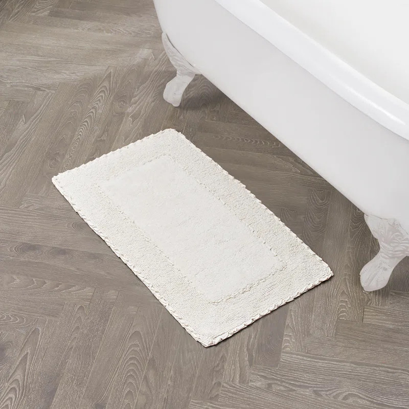 Laura Ashley Ruffle 100% Cotton Bath Rugs | Wayfair North America