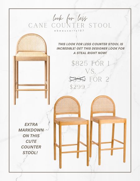 Love this for less cane counter stool and it’s marked down even more now!! Don’t miss this deal!

#LTKFind #LTKsalealert #LTKhome