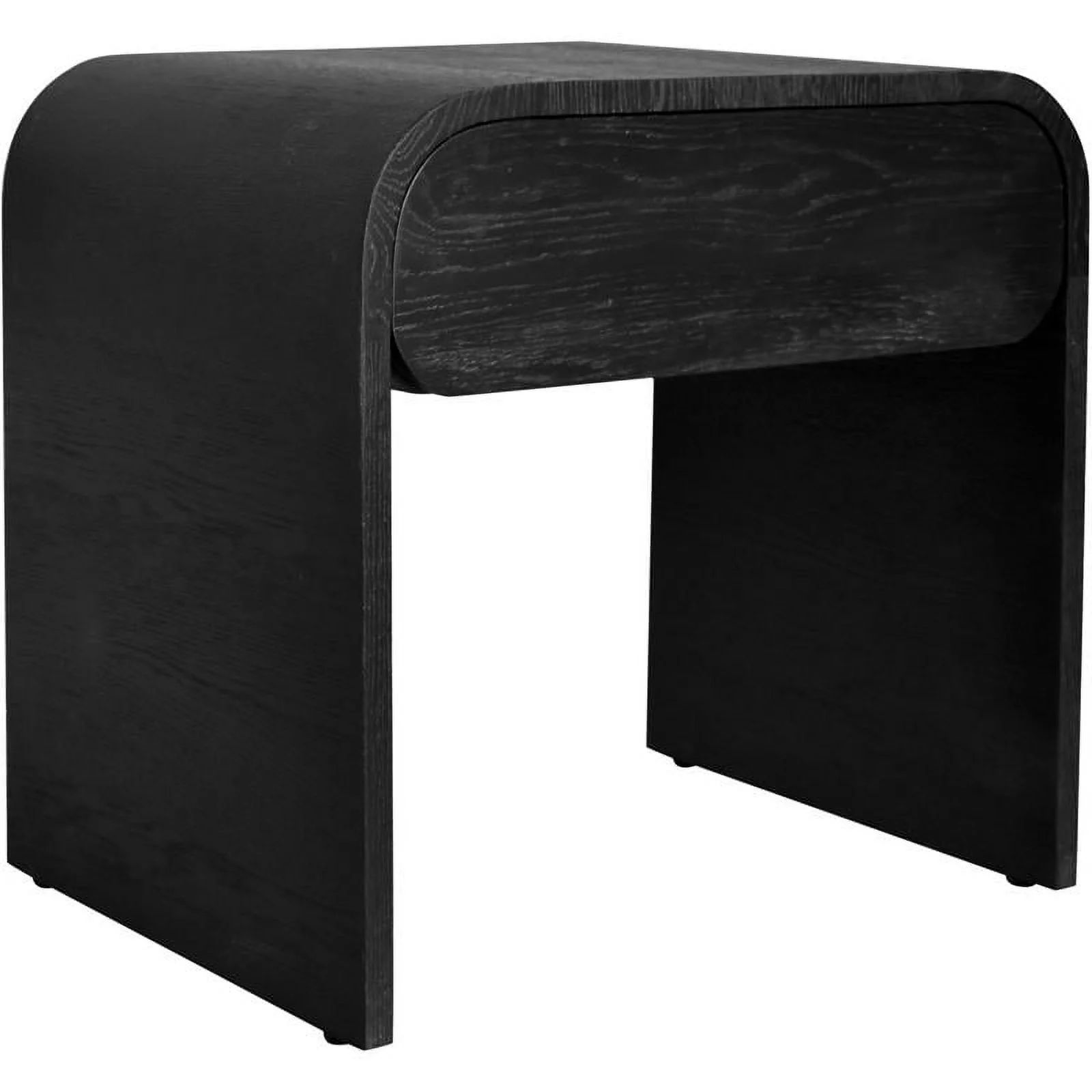 Meridian Furniture Cresthill Black Oak Night Stand | Walmart (US)