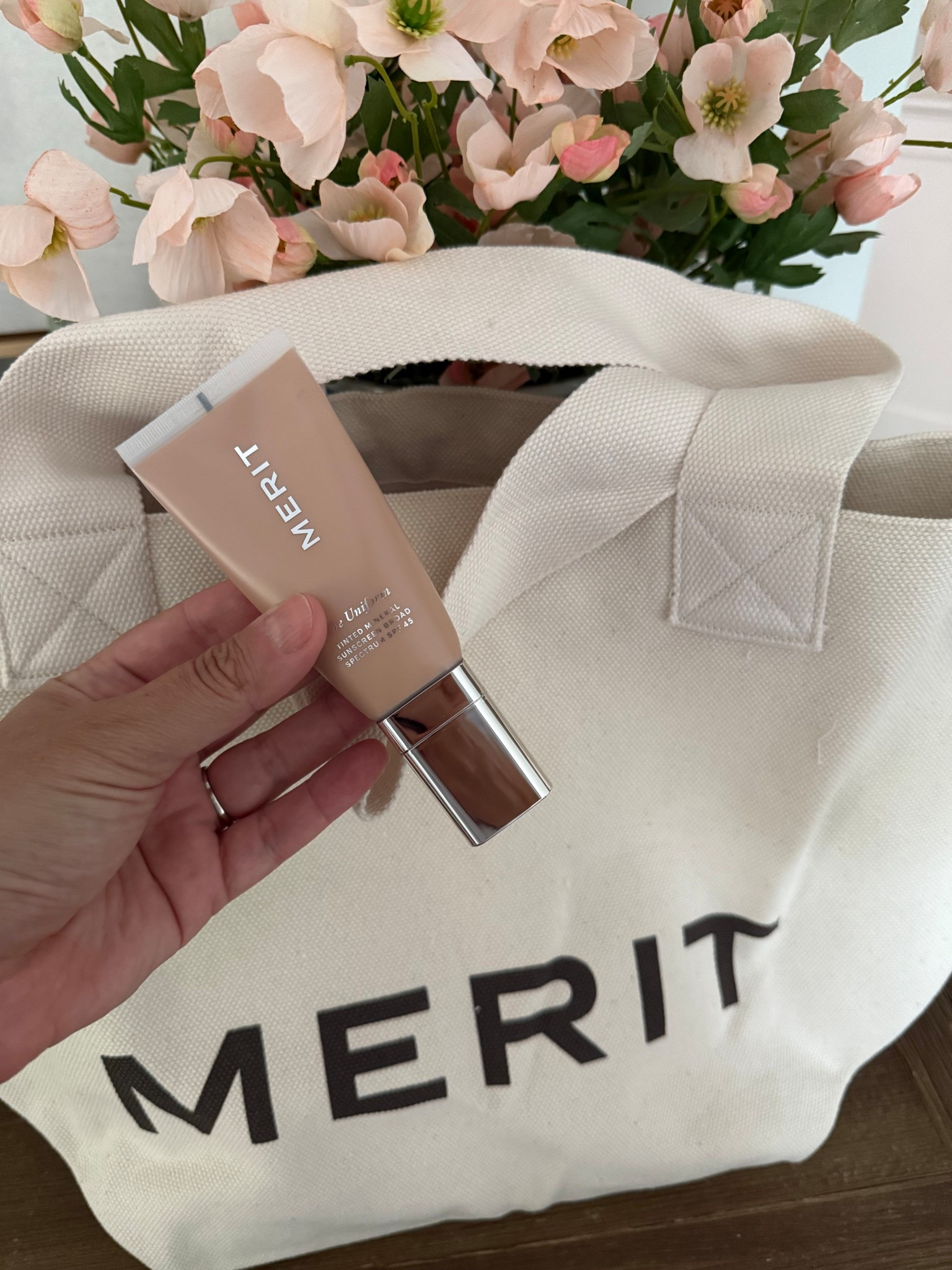Do yourself a favor and take order this tinted sunscreen asap!! I have it in 18. So good!! Linking other Merit favs as well in case you want to add to your order to get this free tote! 

#LTKSummerEdit #LTKBeauty #LTKStyleTip