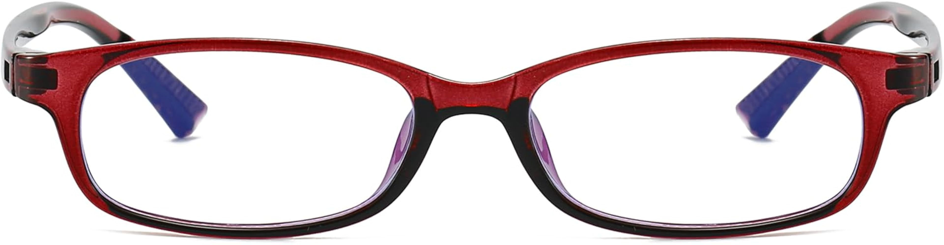 Trendy Rectangular Glasses for Women Men Narrow Square Blue Light Blocking Fake Eyewear Y2K Cospl... | Amazon (US)