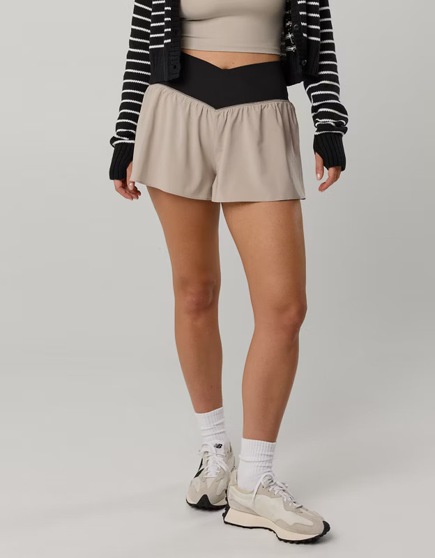 OFFLINE By Aerie Real Me Crossover Flowy Short | Aerie