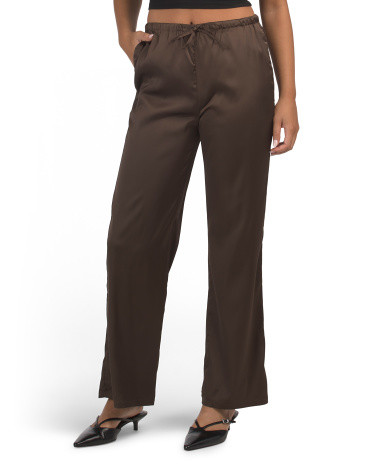 Satin Pull On Pants for Women | Polyester/Spandex | Marshalls