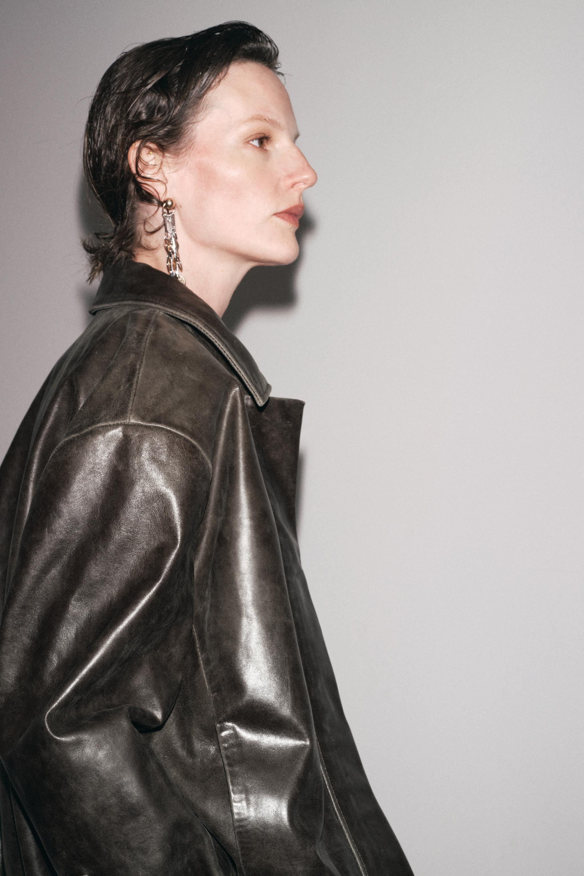 100% LEATHER BOMBER JACKET ZW COLLECTION LIMITED EDITION | Zara UK