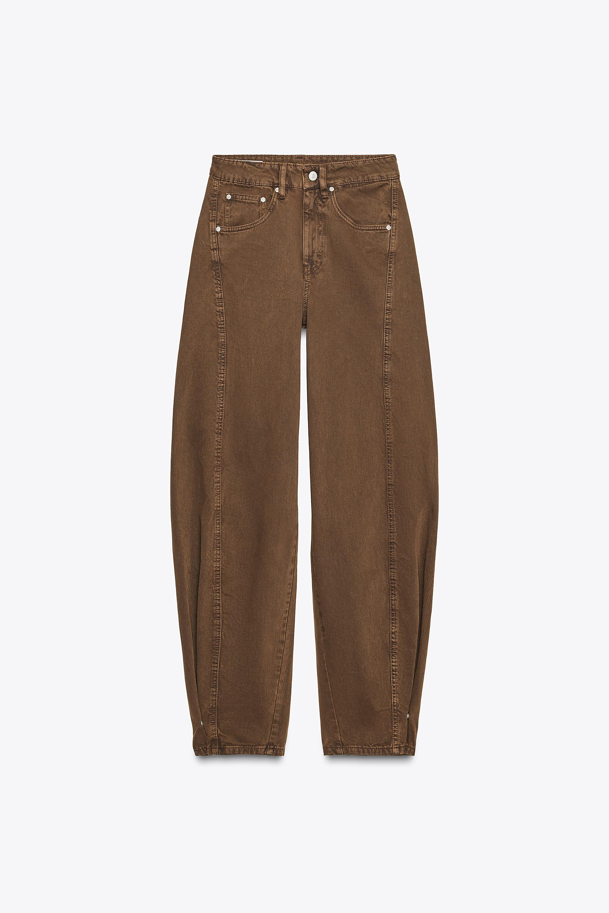 TRF MID-RISE BAGGY BALLOON JEANS | Zara US