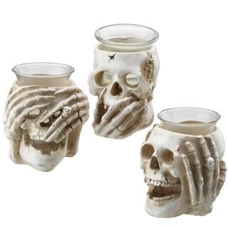 4" Halloween Skull Candleholders, 3ct. | Michaels Stores