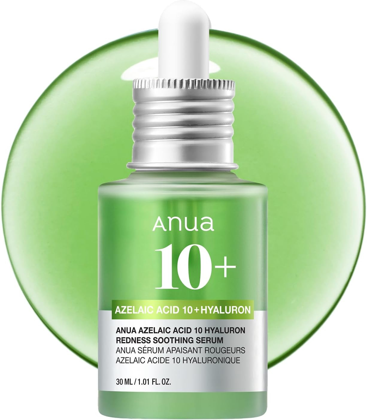 Anua Azelaic Acid 10 Hyaluron Redness Soothing Serum, Facial Serum for Sensitive skin, Hyaluronic Acid, Niacinamide, Spot Care, Natural Color, Vegan, Korean Skincare (30ml/ 1.01 fl oz.) | Amazon (US)