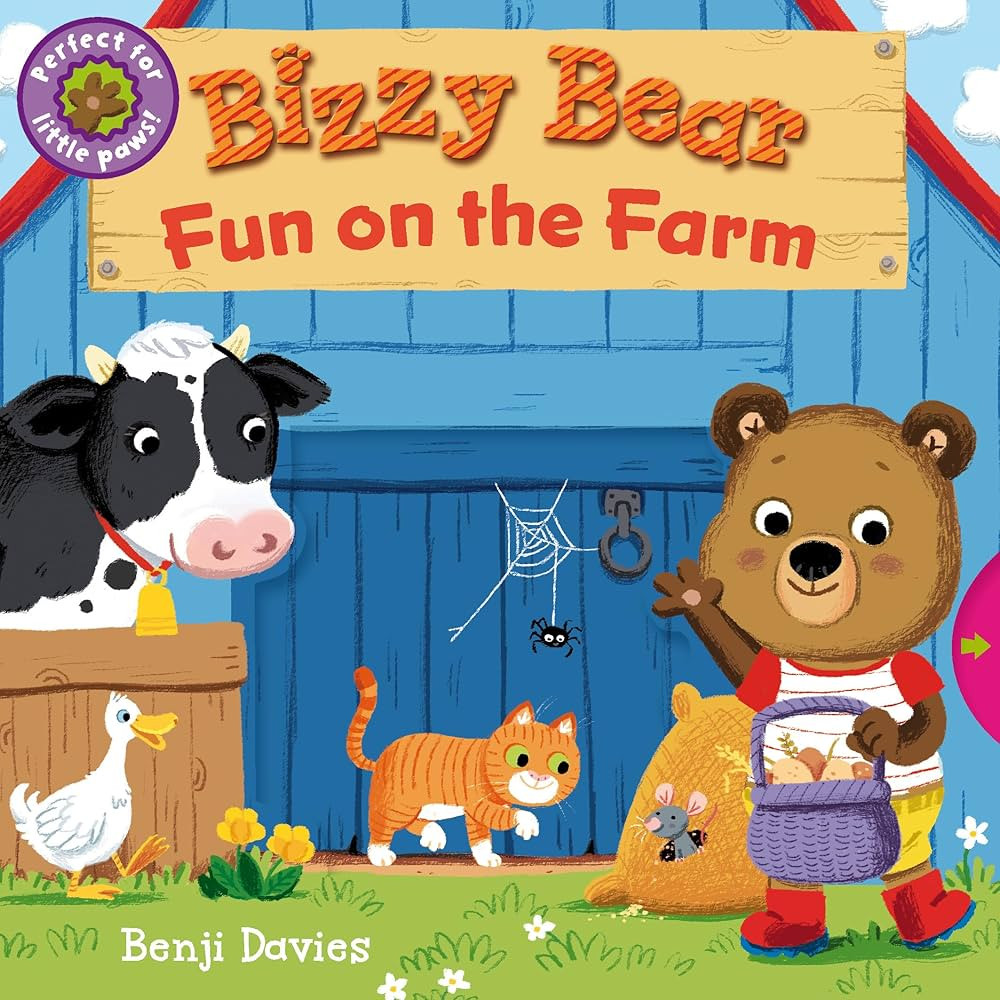 Bizzy Bear: Fun on the Farm: (Interactive Board Book for Toddlers - With Sturdy Tabs and Slides t... | Amazon (US)