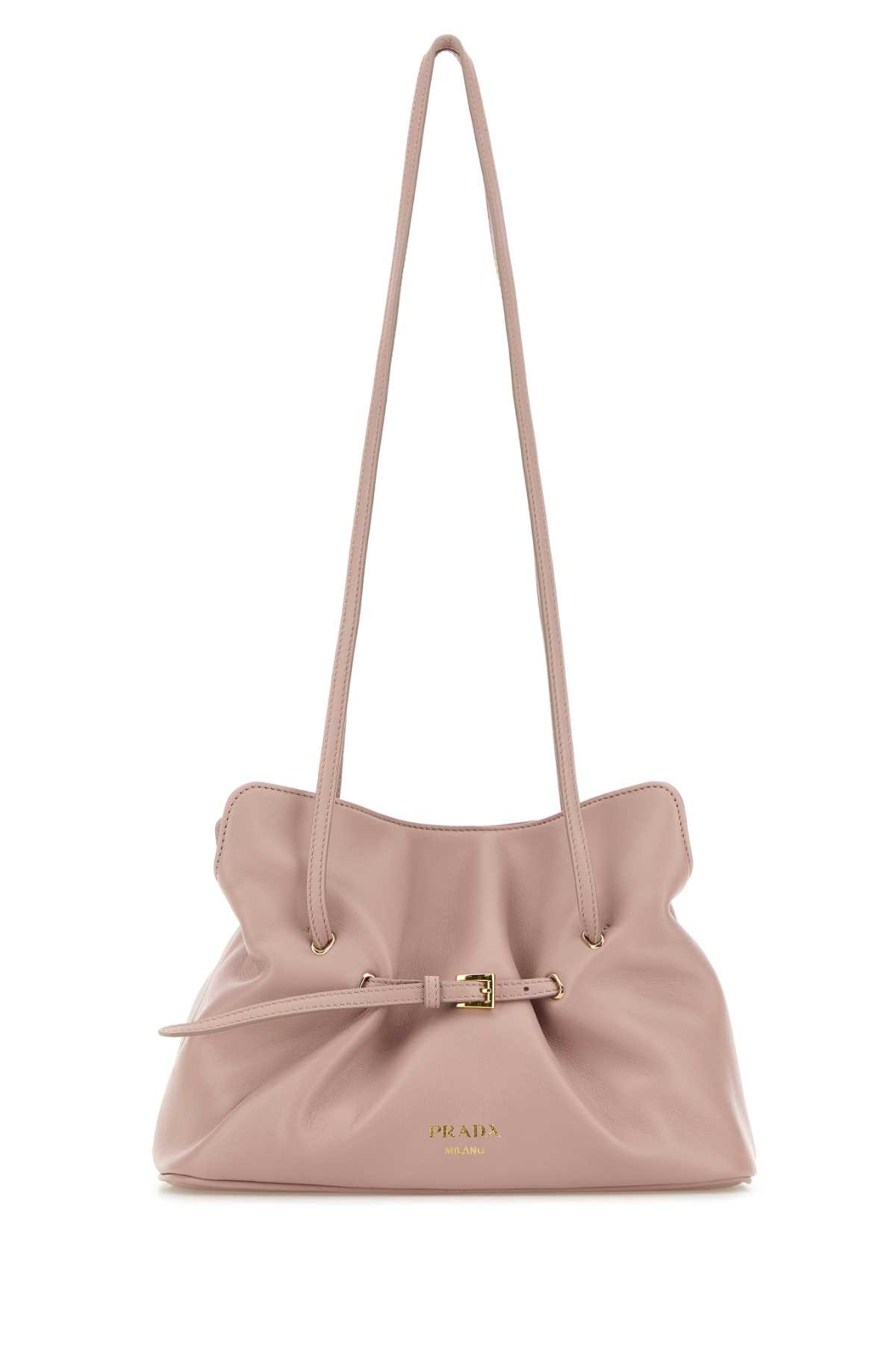 Pink Nappa Leather Small Prada Dana Bucket Bag | Italist.com US