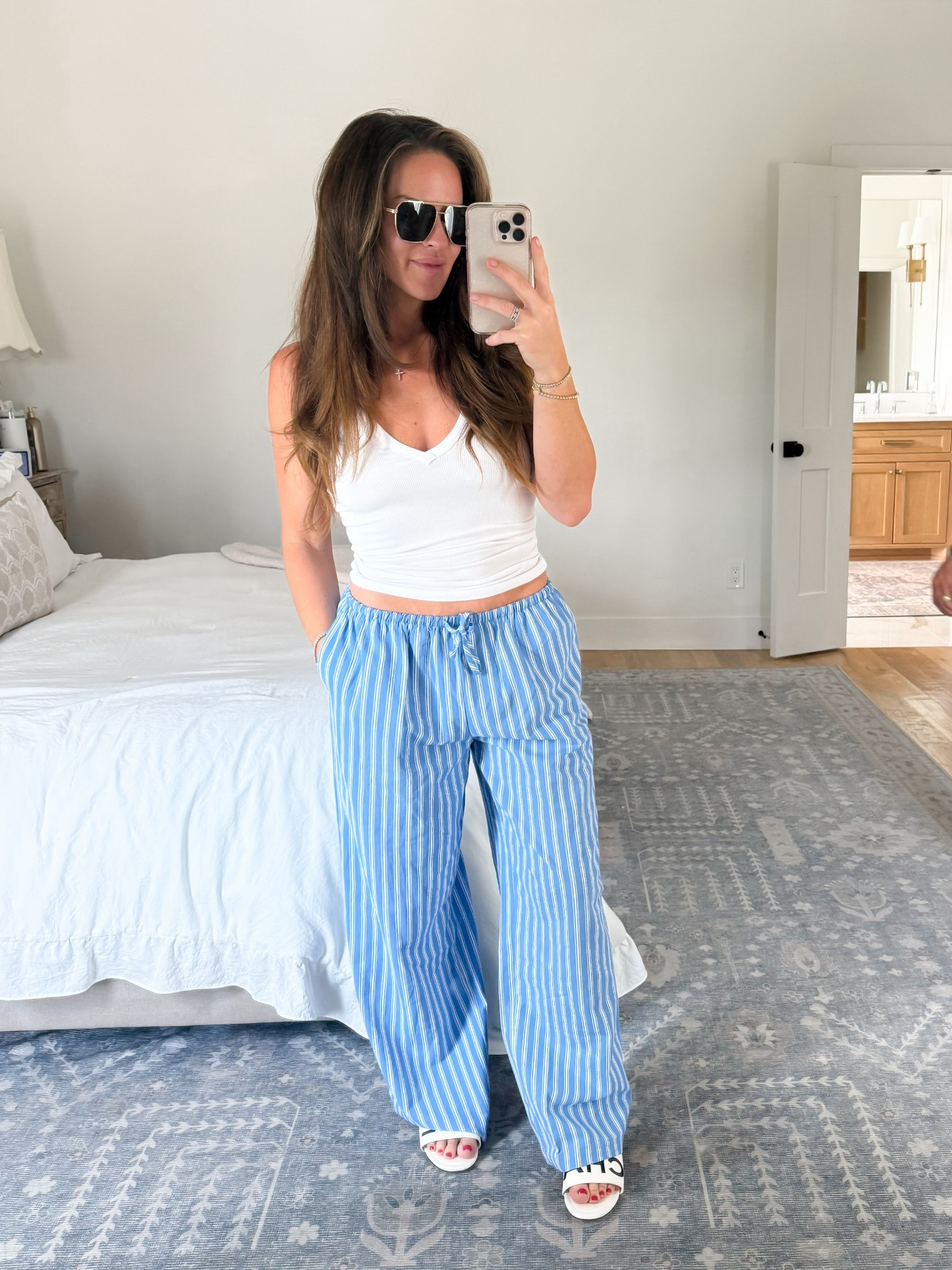 Loving these beach pants under $20! They are a thicker linen / cotton blend. I’m wearing the small (these run big) 

#LTKFindsUnder100 #LTKSummerEdit #LTKFindsUnder50
