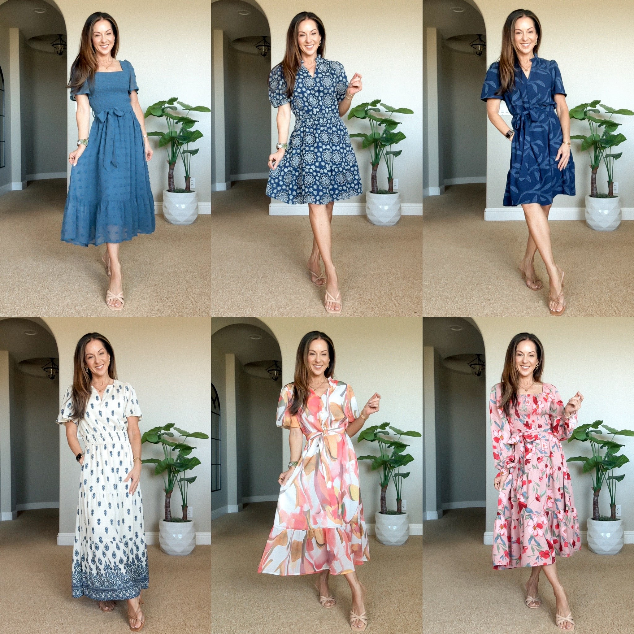 Amazon Dresses with sleeves perfect for graduation, Mother's Day, baby showers, bridal showers, church, brunch all size small. For reference: I'm 5'1", 107lbs.

#LTKMothersDay #LTKPetite #LTKOver40