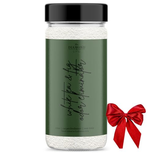 The Diamond Life Home White Tea & Fig Carpet Deodorizer Powder For Home, Vaccuuming Upholstery, Christmas/Holiday Scent– Eliminates Odors Naturally, Pet-Friendly | Amazon (US)