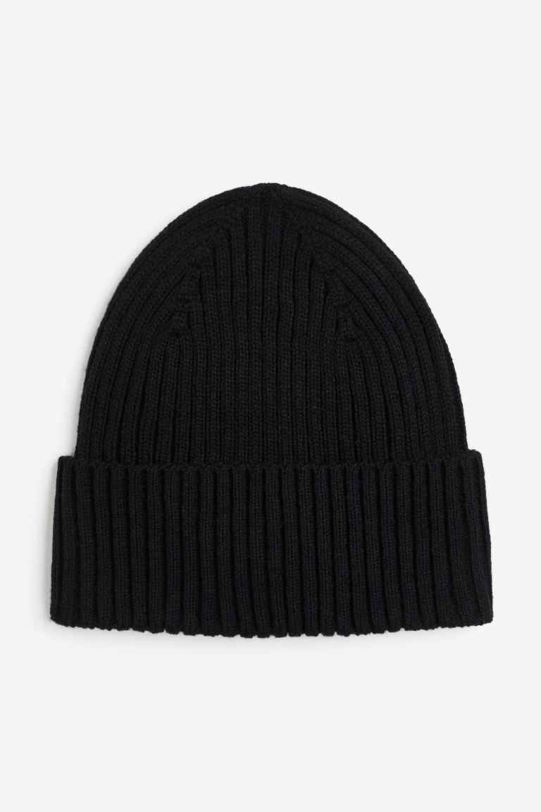 Rib-knit Hat - Black - Ladies | H&M US | H&M (US + CA)