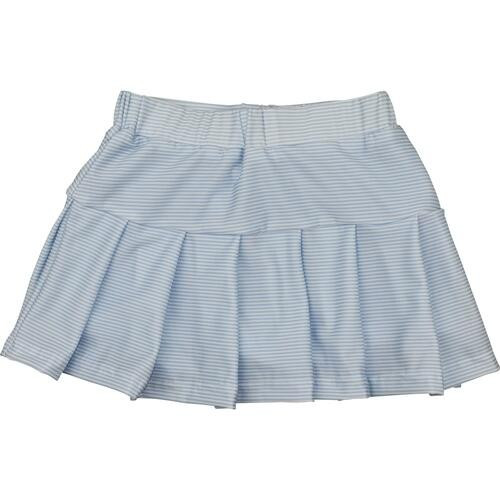 Blue Mini Stripe Lycra Tennis Skirt - Shipping Early June | Cecil and Lou