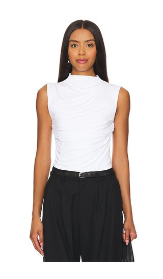 Sleeveless Twist Top in White | Revolve Clothing (Global)