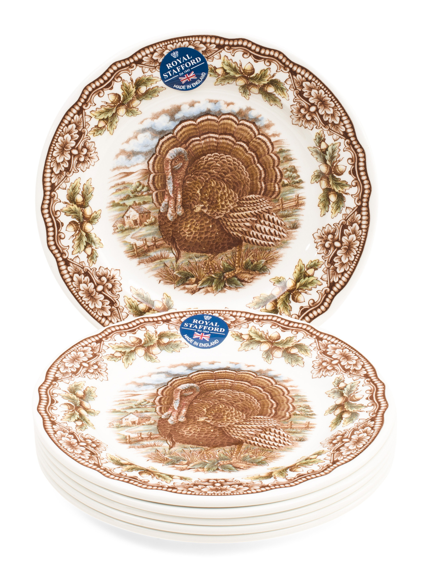 Made In England 6pk Turkey Salad Plates | Kitchen & Dining Room | Marshalls | Marshalls
