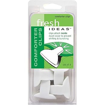 FRESH IDEAS Padded Duvet Clips (4-Pack) - Secure Blanket & Comforter Fasteners | No-Shift Bedding... | Amazon (US)