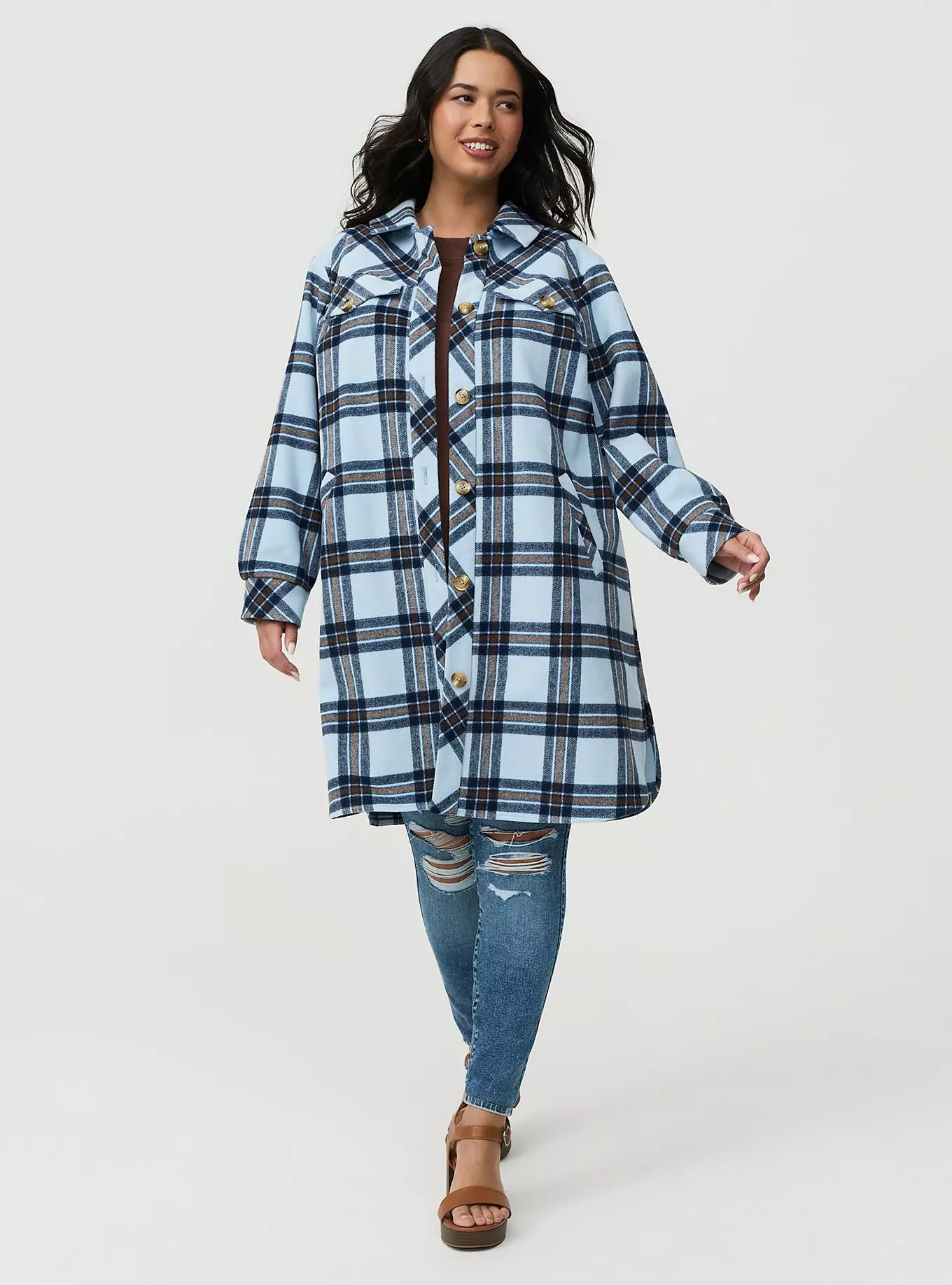 Wool Longline Shacket | Torrid (US & Canada)