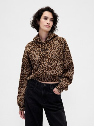 VintageSoft Crop Logo Hoodie | Gap (US)