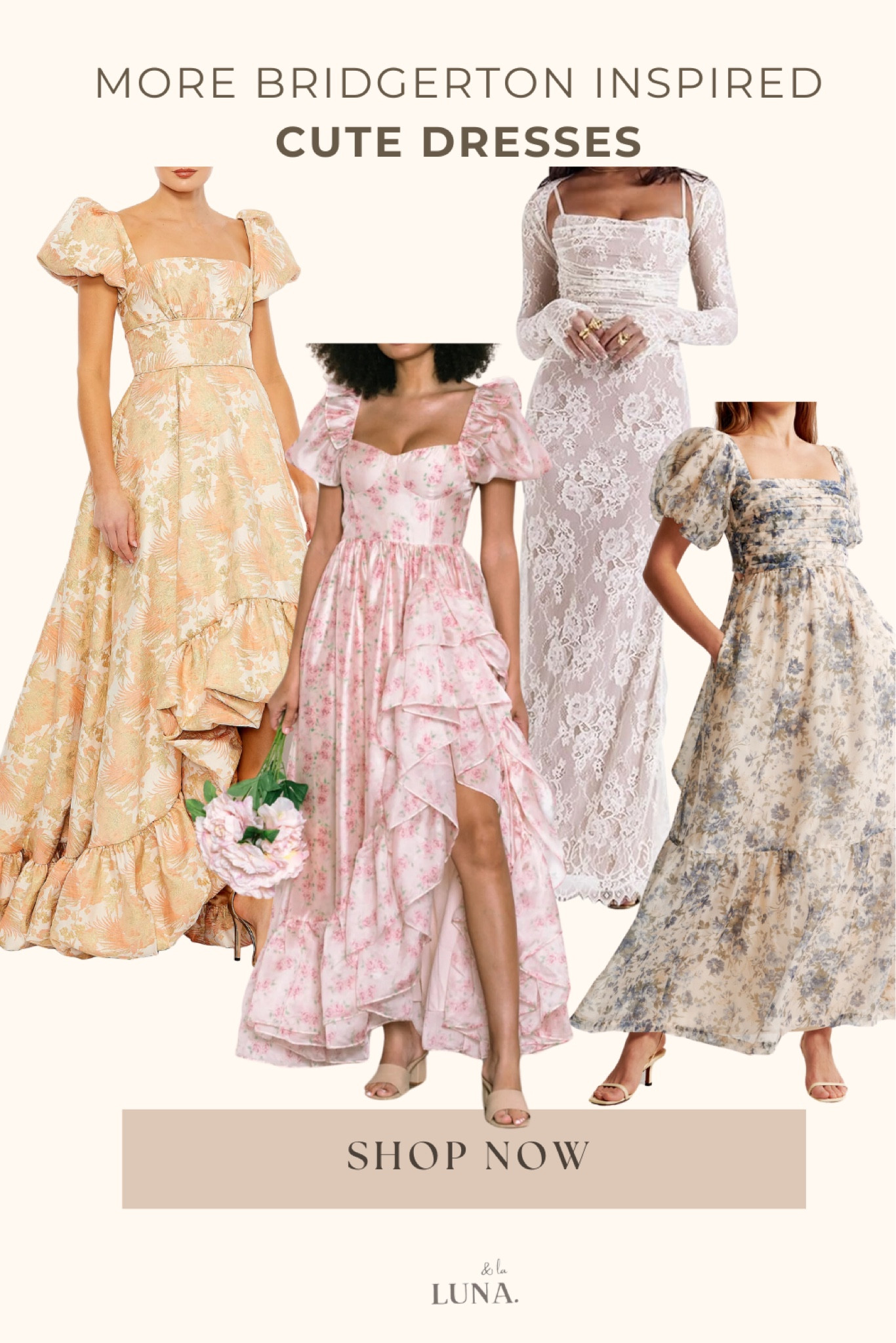 Bridgerton season 3 part 2 is almost here so here are a few floral dress favorites for your next wedding guest party, romantic summer date, or just for fun with an tea party outing with friends bridgerton style. Tap to shop the links below and find even more bridgerton outfit inspo!

#LTKWedding #LTKSeasonal #LTKStyleTip