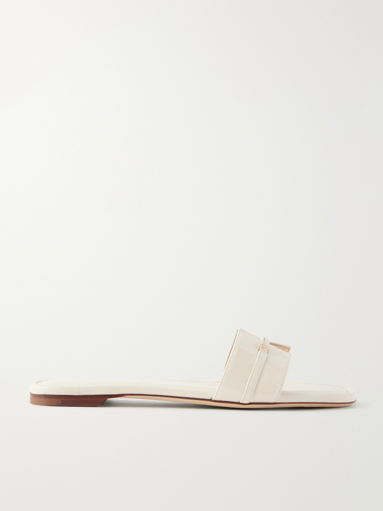 TOM FORD - Julianne Patent Leather Flats - Neutrals | NET-A-PORTER (US)