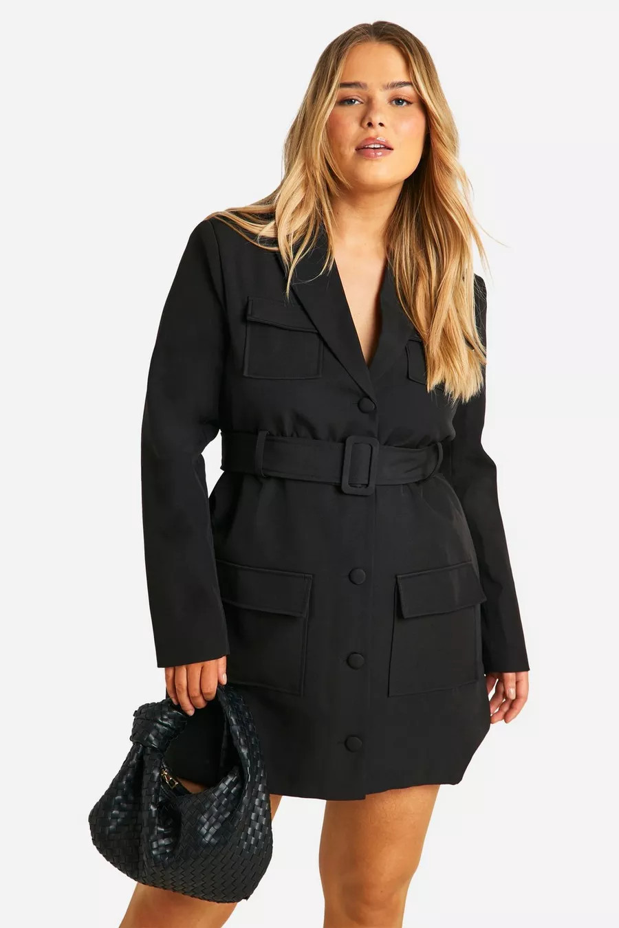 Plus Utility Blazer Dress | boohoo (US & Canada)