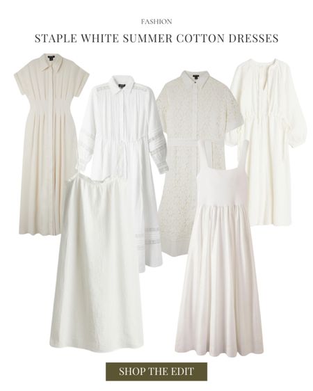 White cotton dresses for summer 

#LTKsummer #LTKuk #LTKeurope