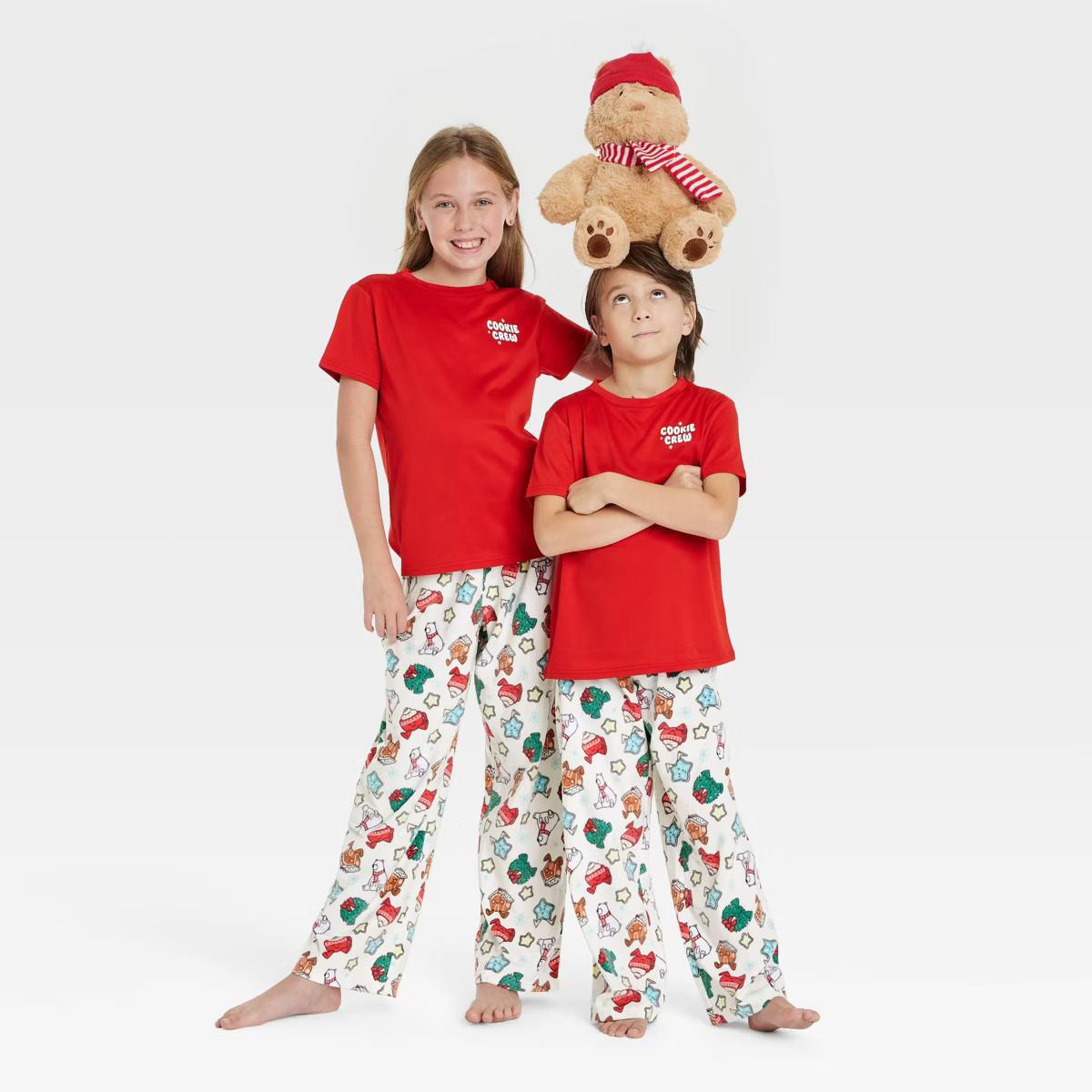 Kids' "Cookie Crew" Holiday Matching Family Pajama T-shirt - Wondershop™ Red | Target