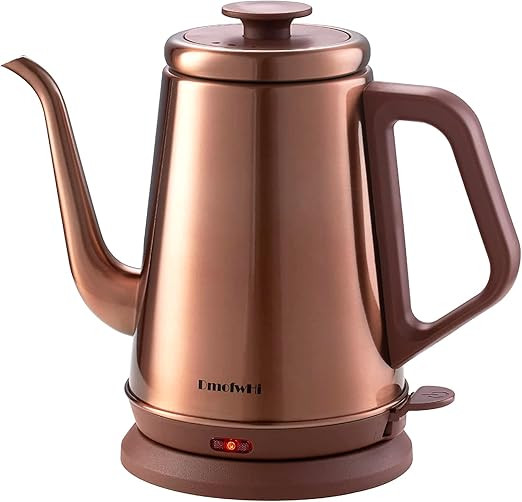DmofwHi 1000W Gooseneck Electric Kettle (1.0L),100% Stainless Steel BPA Free Tea Kettle with Auto... | Amazon (US)