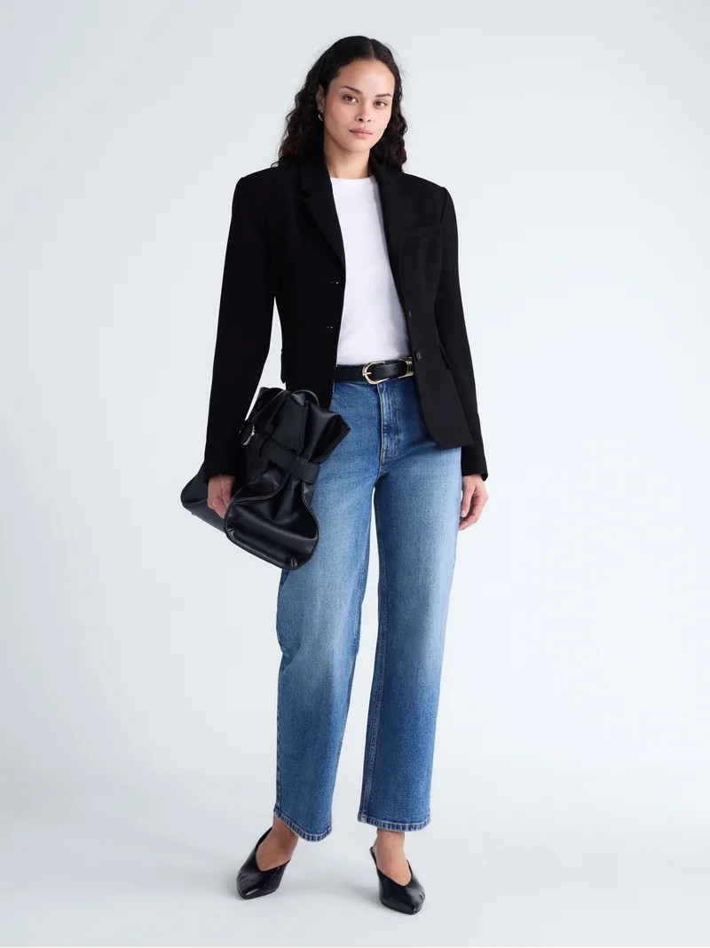 Scoop Women's and Women's Plus Notched Hourglass Blazer, Sizes XS-XXL | Walmart (US)