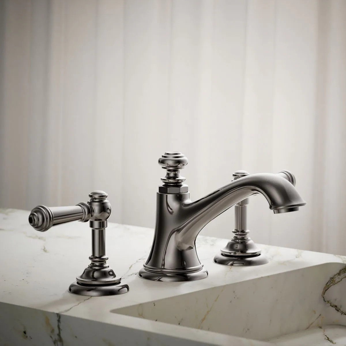 KOHLER Artifacts Vibrant Titanium 2 -Handle Lever Bathroom Sink Faucet Handle one_size | 98068-4-TT | Lowe's