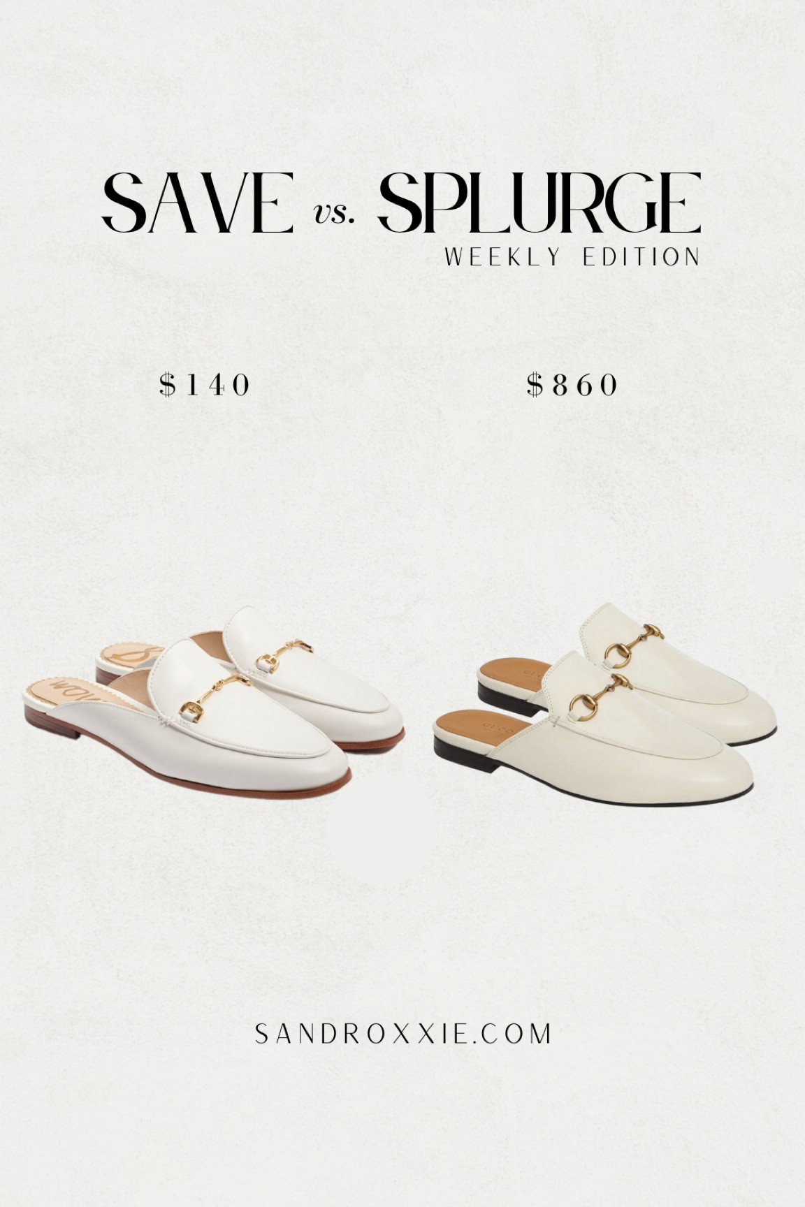 Save vs. splurge — mules 

xo, Sandroxxie by Sandra
www.sandroxxie.com | #sandroxxie

save or splurge, same vibe for less


#LTKshoecrush #LTKstyletip #LTKSeasonal