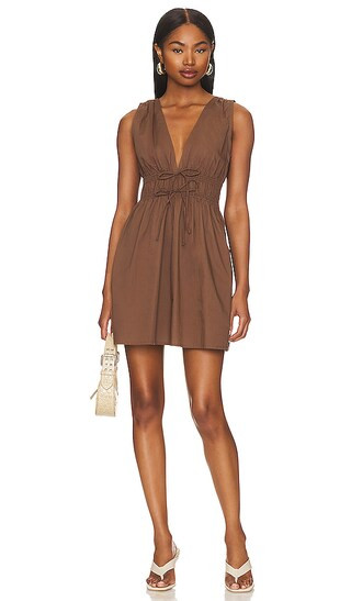 San Michele Mini Dress in Cappuccino | Revolve Clothing (Global)