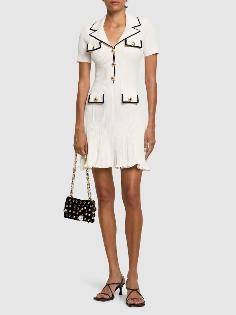 Viscose blend knit mini dress | Luisaviaroma