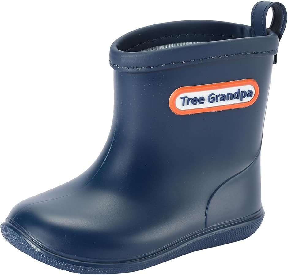 Tree Grandpa Toddler Rain Boots for Boys Girls Waterproof Baby Kids Rain Boots With Easy-on | Amazon (US)