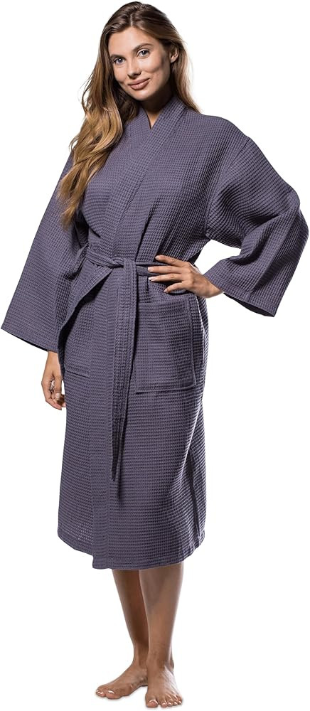Turquaz Robes For Women Lightweight Unisex Waffle Kimono Bathrobe | Amazon (US)