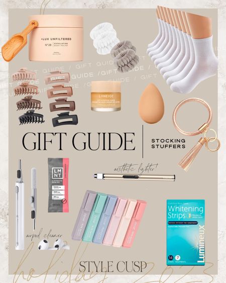 Holiday Gift Guide: Stocking Stuffers 🎁 

Beauty products, gift for her, stocking stuffer, Amazon finds, gifts under $50, gifts under $25, whitening strips, claw clip, beauty must have, best socks 

#LTKHoliday #LTKbeauty #LTKGiftGuide
