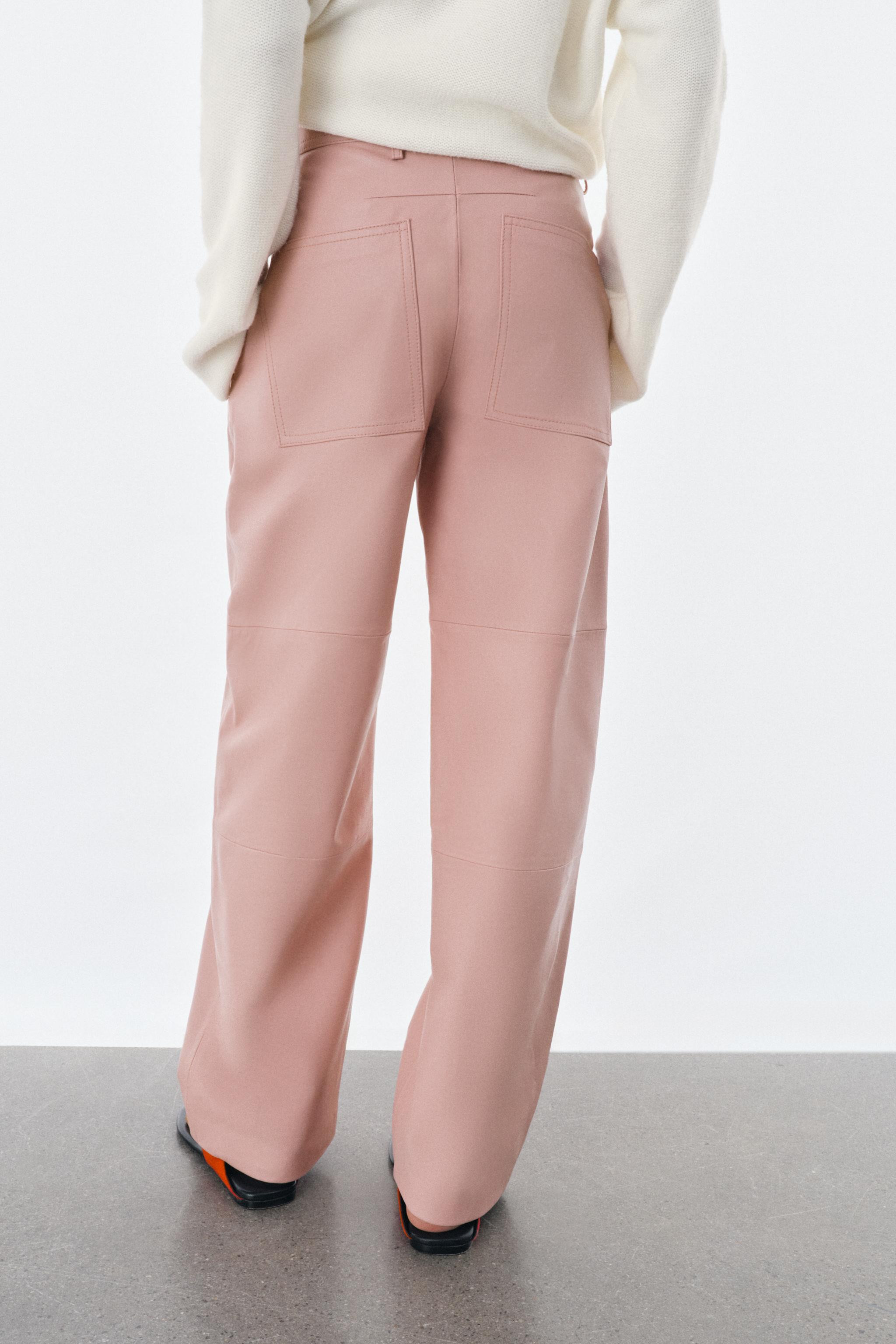 PANTALONI IN PELLE 100% ZW COLLECTION LIMITED EDITION | Zara IT