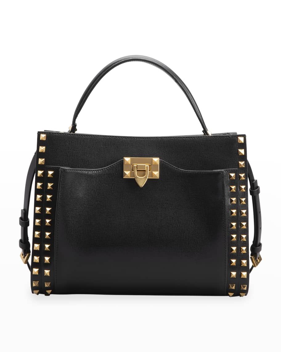 Valentino Garavani Rockstud Alcove Medium Calfskin Top Handle Tote Bag | Neiman Marcus